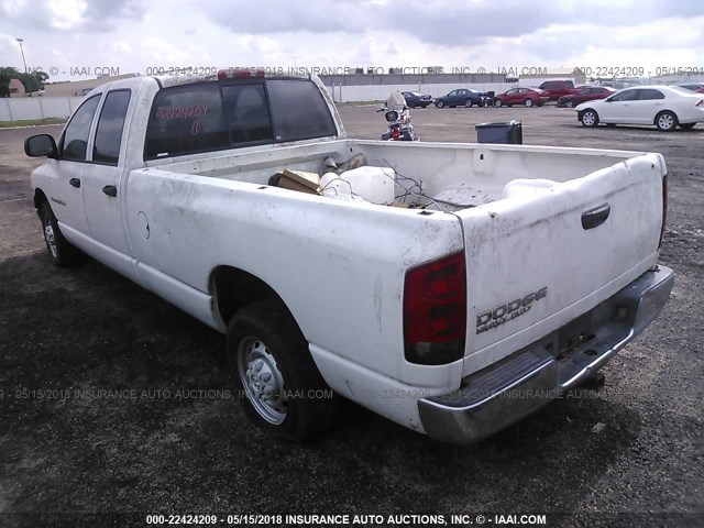 3D7KA28D94G243466 - 2004 DODGE RAM 2500 ST/SLT WHITE photo 3