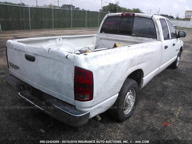 3D7KA28D94G243466 - 2004 DODGE RAM 2500 ST/SLT WHITE photo 4