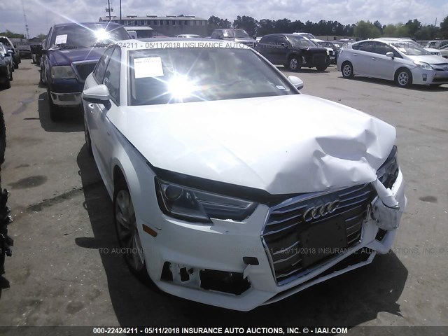 WAUKMAF43JA084823 - 2018 AUDI A4 ULTRA PREMIUM WHITE photo 1