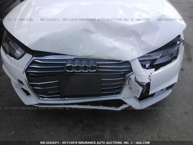 WAUKMAF43JA084823 - 2018 AUDI A4 ULTRA PREMIUM WHITE photo 6