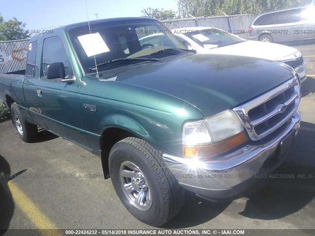 1FTYR14VXYPA69334 - 2000 FORD RANGER SUPER CAB GREEN photo 1