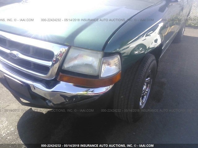 1FTYR14VXYPA69334 - 2000 FORD RANGER SUPER CAB GREEN photo 6