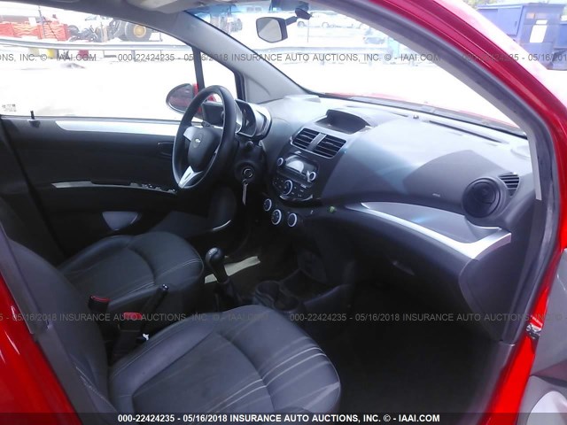 KL8CA6S96EC547572 - 2014 CHEVROLET SPARK LS RED photo 5