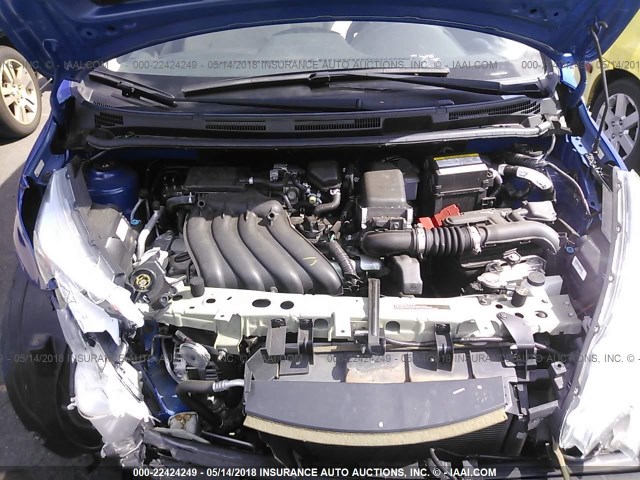 3N1CE2CP6GL408909 - 2016 NISSAN VERSA NOTE S/S PLUS/SV/SL/SR BLUE photo 10