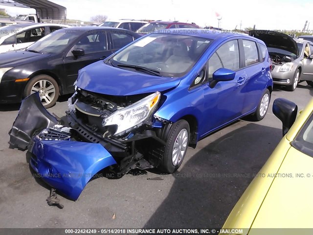 3N1CE2CP6GL408909 - 2016 NISSAN VERSA NOTE S/S PLUS/SV/SL/SR BLUE photo 2