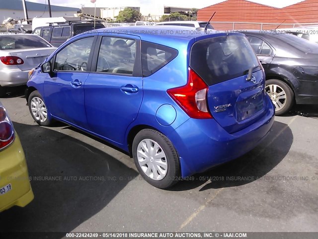 3N1CE2CP6GL408909 - 2016 NISSAN VERSA NOTE S/S PLUS/SV/SL/SR BLUE photo 3