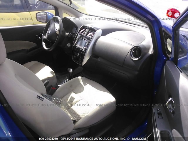 3N1CE2CP6GL408909 - 2016 NISSAN VERSA NOTE S/S PLUS/SV/SL/SR BLUE photo 5