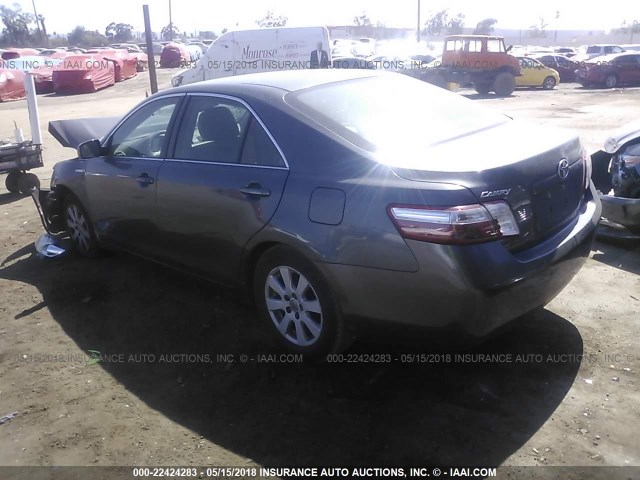 4T1BB46K17U023014 - 2007 TOYOTA CAMRY NEW GENERAT HYBRID GRAY photo 3