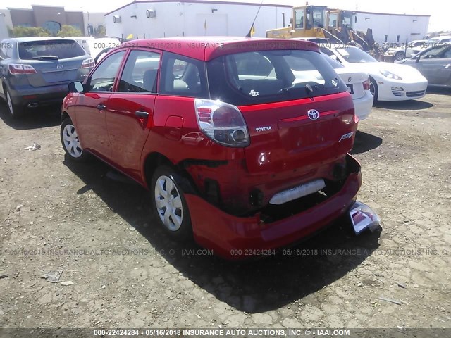 2T1KR32E96C569629 - 2006 TOYOTA COROLLA MATRIX XR RED photo 3