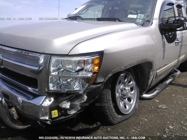 1GCEK29C09Z234012 - 2009 CHEVROLET SILVERADO K1500 LT SILVER photo 6