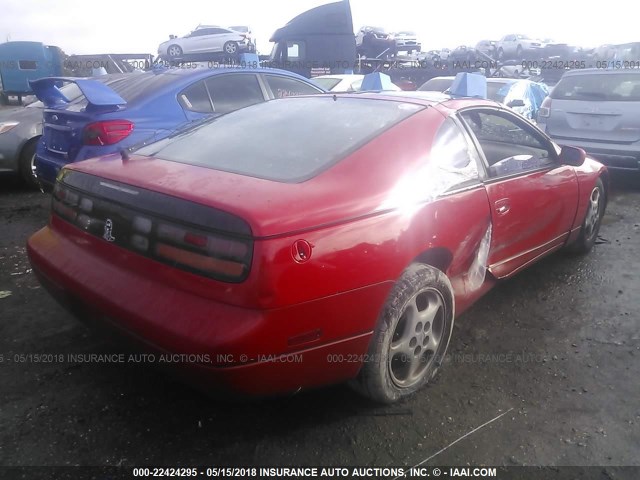 JN1RZ26D8SX580162 - 1995 NISSAN 300ZX 2+2 RED photo 4