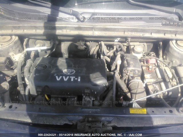 JTLKT324864054461 - 2006 TOYOTA SCION XB ლურჯი ფოტო 10