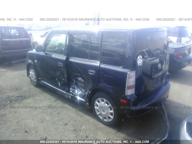 JTLKT324864054461 - 2006 TOYOTA SCION XB ლურჯი ფოტო 3