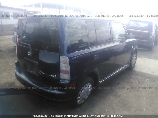 JTLKT324864054461 - 2006 TOYOTA SCION XB ლურჯი ფოტო 4