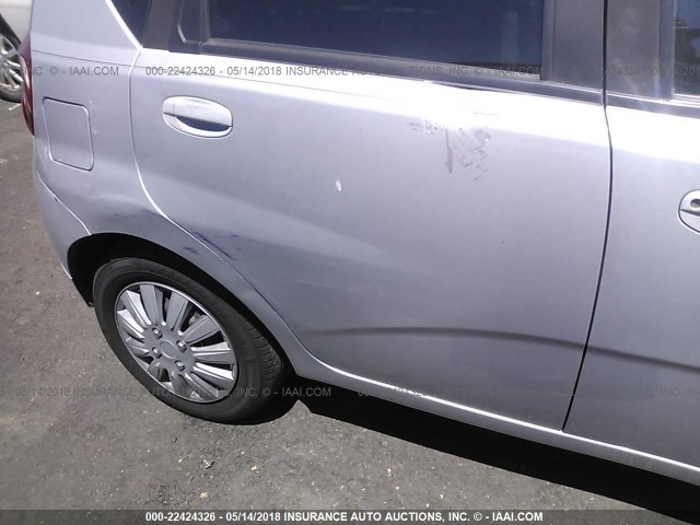 KL1TD66E19B659365 - 2009 CHEVROLET AVEO LS/LT 银色 照片 6