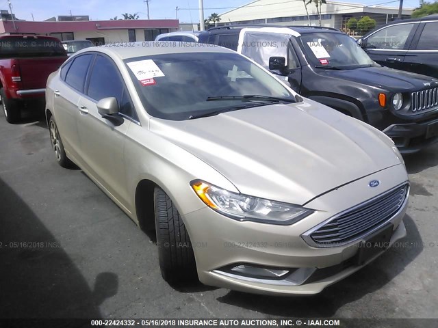 3FA6P0G77HR350977 - 2017 FORD FUSION S Pewter photo 1