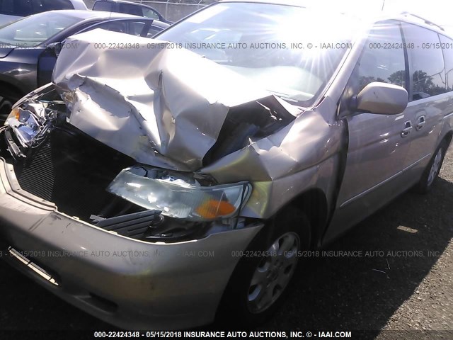 2HKRL18672H539136 - 2002 HONDA ODYSSEY EX GOLD photo 2