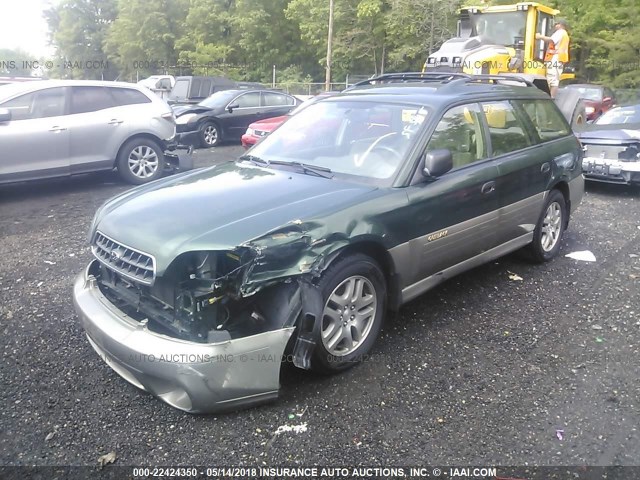 4S3BH675737616800 - 2003 SUBARU LEGACY OUTBACK AWP 绿色 照片 2