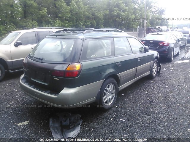 4S3BH675737616800 - 2003 SUBARU LEGACY OUTBACK AWP 绿色 照片 4