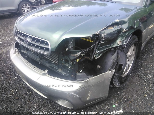 4S3BH675737616800 - 2003 SUBARU LEGACY OUTBACK AWP 绿色 照片 6