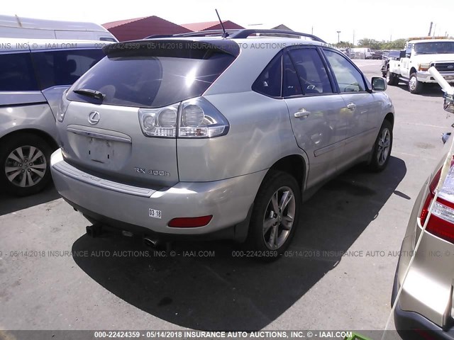 JTJHW31U260011544 - 2006 LEXUS RX 400 Light Blue photo 4