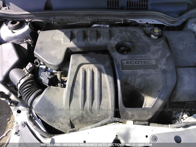 1G2AL18F587309741 - 2008 PONTIAC G5 SILVER photo 10