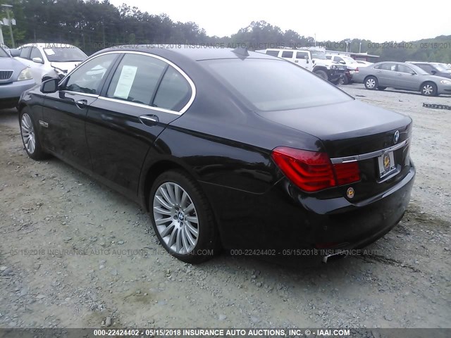 WBAKA8C54CDX01243 - 2012 BMW 750 I BLACK photo 3