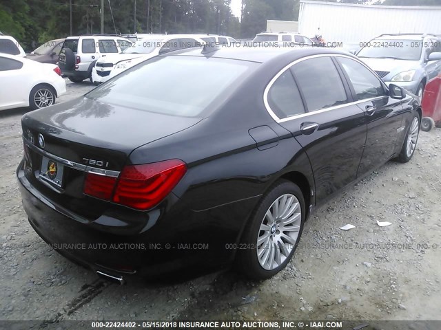 WBAKA8C54CDX01243 - 2012 BMW 750 I BLACK photo 4