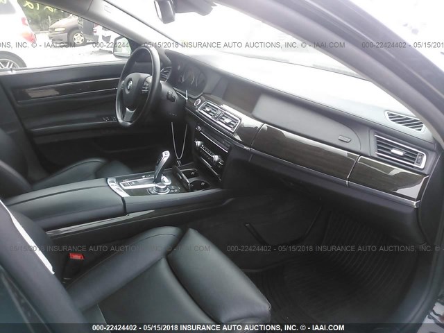 WBAKA8C54CDX01243 - 2012 BMW 750 I BLACK photo 5