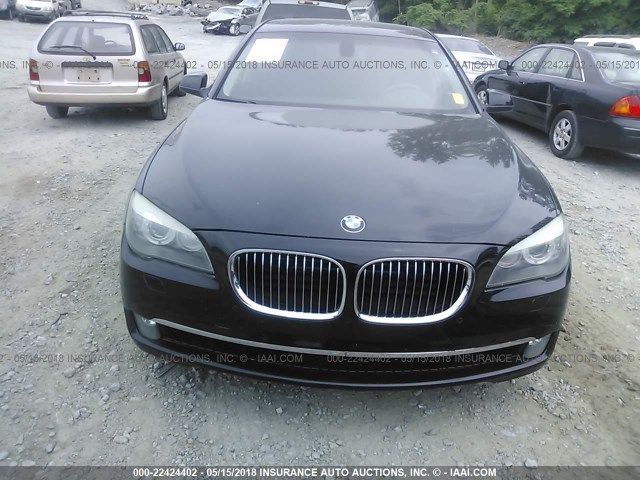 WBAKA8C54CDX01243 - 2012 BMW 750 I BLACK photo 6