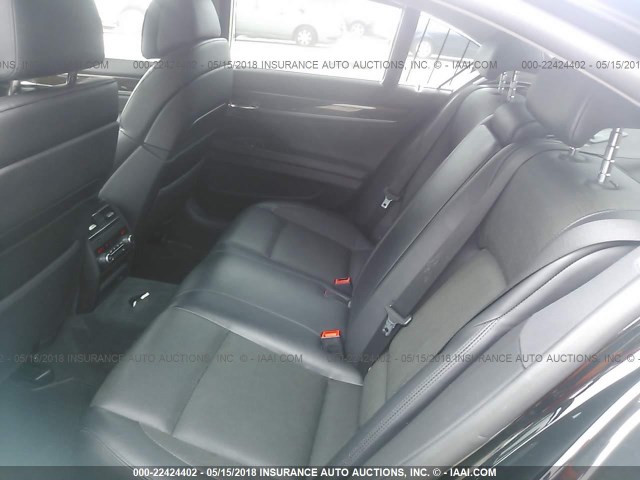 WBAKA8C54CDX01243 - 2012 BMW 750 I BLACK photo 8