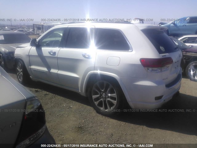 1C4RJFCT5HC843893 - 2017 JEEP GRAND CHEROKEE OVERLAND WHITE photo 3