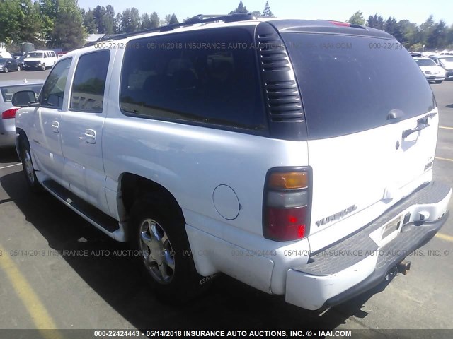 1GKFK66U06J142163 - 2006 GMC YUKON XL DENALI WHITE photo 3