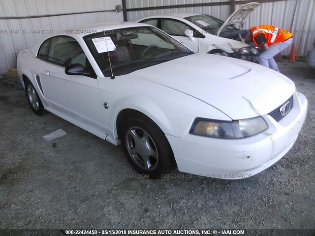 1FAFP40634F202230 - 2004 FORD MUSTANG WHITE photo 1