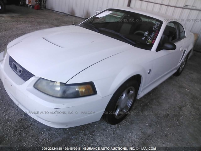 1FAFP40634F202230 - 2004 FORD MUSTANG WHITE photo 2