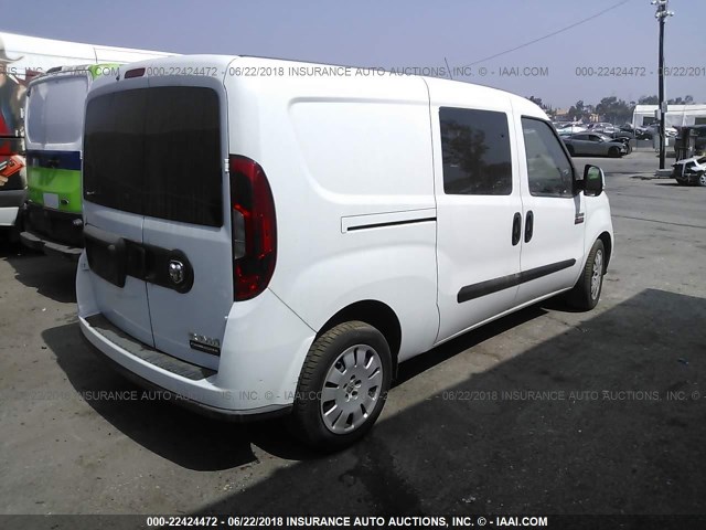 ZFBERFBT1G6B13409 - 2016 RAM PROMASTER CITY SLT WHITE photo 4