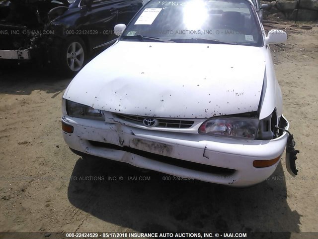 1NXBB02E5TZ401984 - 1996 TOYOTA COROLLA DX WHITE photo 6