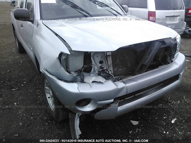 5TETX22N36Z185327 - 2006 TOYOTA TACOMA ACCESS CAB Күміс фото 6