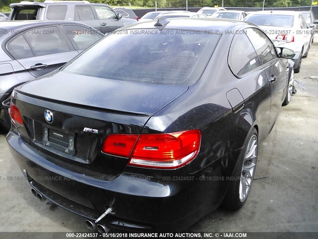 WBSWD93509P361574 - 2009 BMW M3 BLACK photo 4