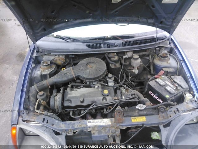 2C1MR5298T6740341 - 1996 GEO METRO LSI BLUE photo 10