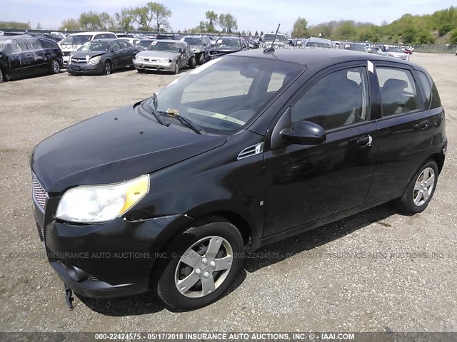 KL1TD66E29B304656 - 2009 CHEVROLET AVEO LS/LT 黑色 照片 2