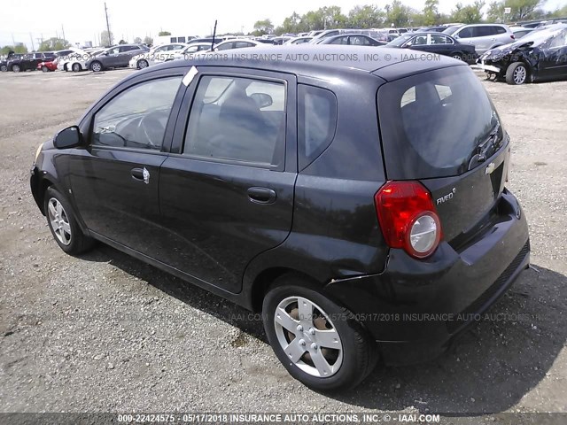 KL1TD66E29B304656 - 2009 CHEVROLET AVEO LS/LT 黑色 照片 3