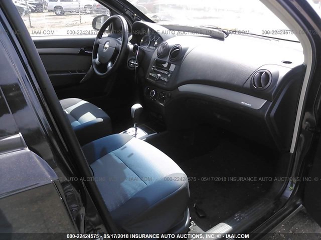 KL1TD66E29B304656 - 2009 CHEVROLET AVEO LS/LT 黑色 照片 5