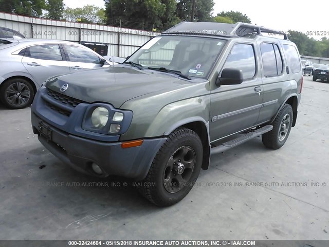 5N1ED28T54C669840 - 2004 NISSAN XTERRA XE/SE GREEN photo 2