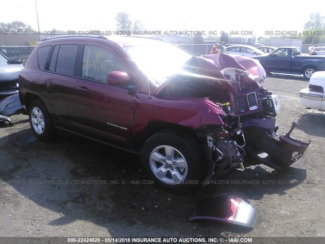 1C4NJCEA3HD114911 - 2017 JEEP COMPASS LATITUDE 红色 照片 1
