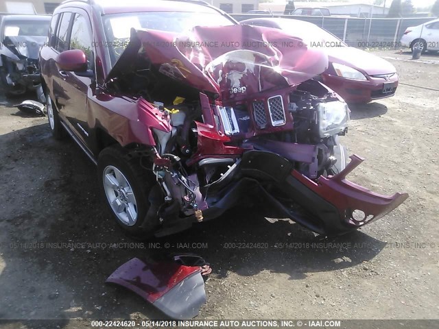 1C4NJCEA3HD114911 - 2017 JEEP COMPASS LATITUDE 红色 照片 6