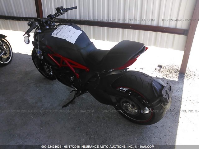 ZDM13BSW1FB024379 - 2015 DUCATI DIAVEL BLACK photo 3