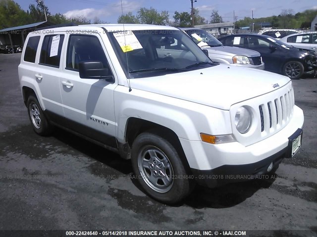 1C4NJPBA7DD139090 - 2013 JEEP PATRIOT SPORT WHITE photo 1