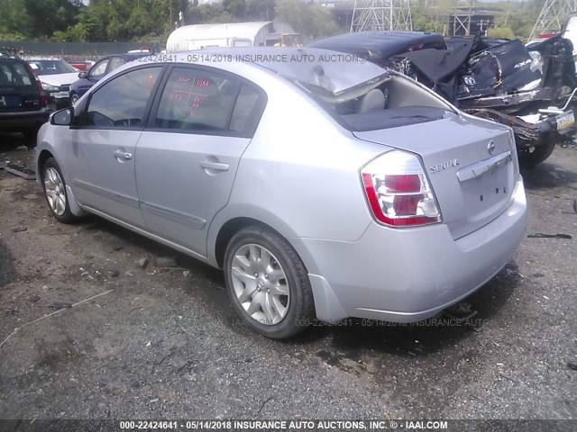 3N1AB6AP8AL685952 - 2010 NISSAN SENTRA 2.0/2.0S/SR/2.0SL SILVER photo 3