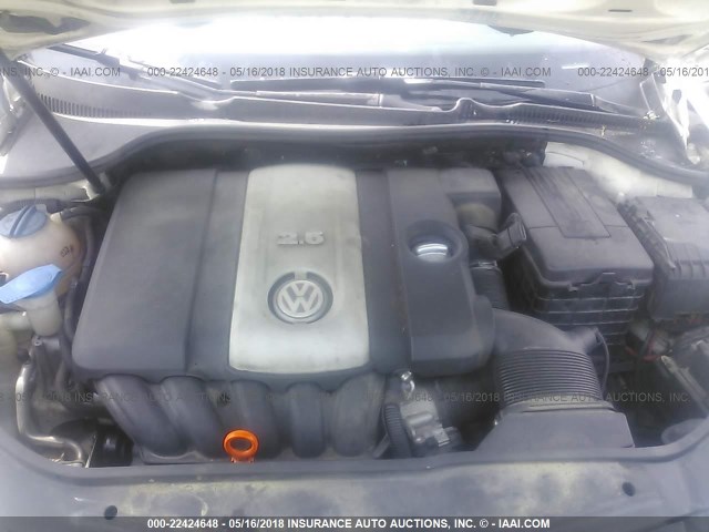 3VWEF71K77M199694 - 2007 VOLKSWAGEN JETTA WOLFSBURG WHITE photo 10